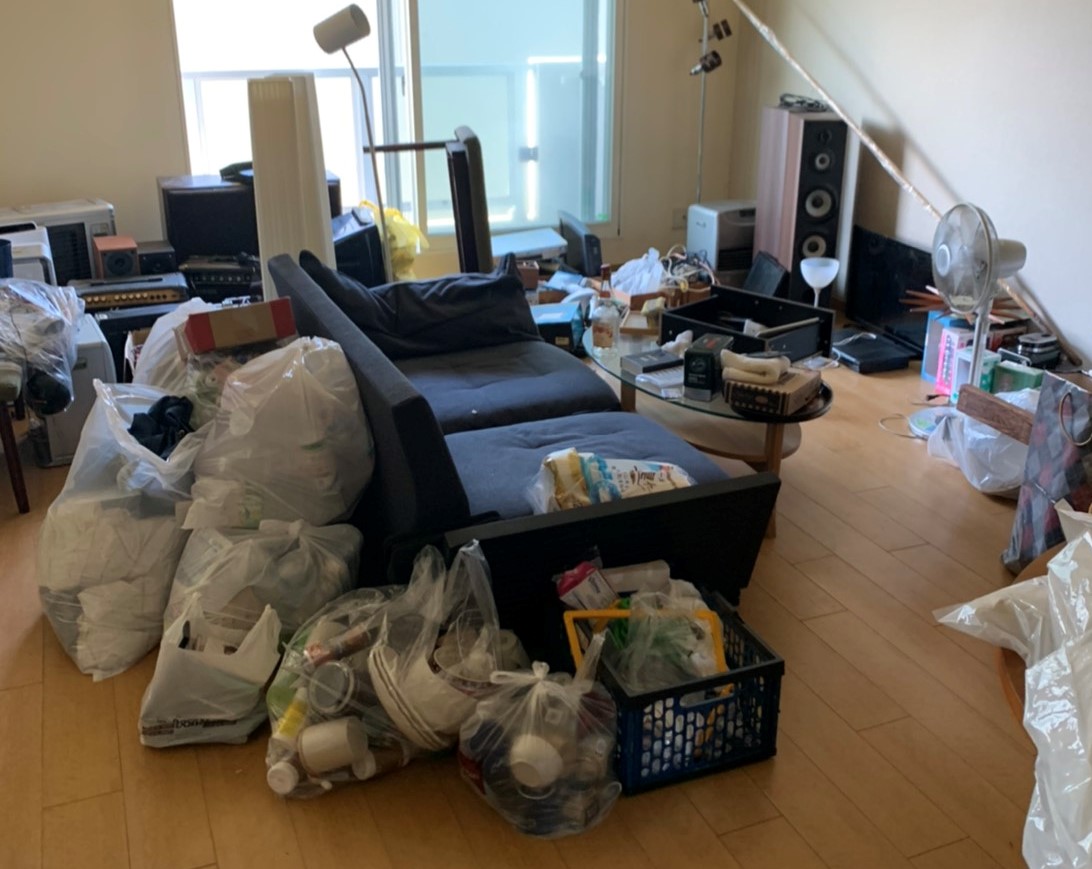 白石区で遺品整理を行いました