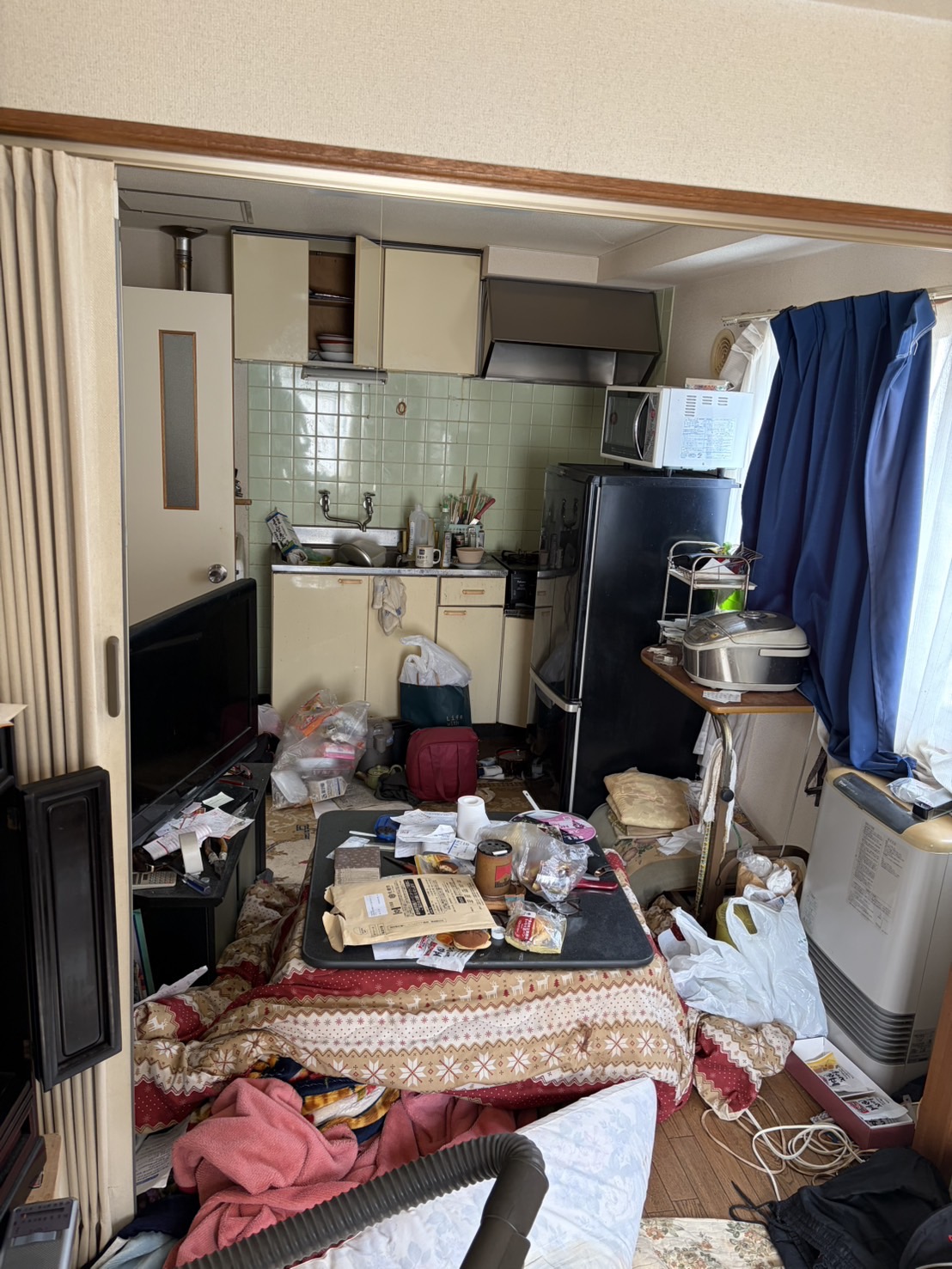 札幌市白石区で1DK遺品整理を行いました